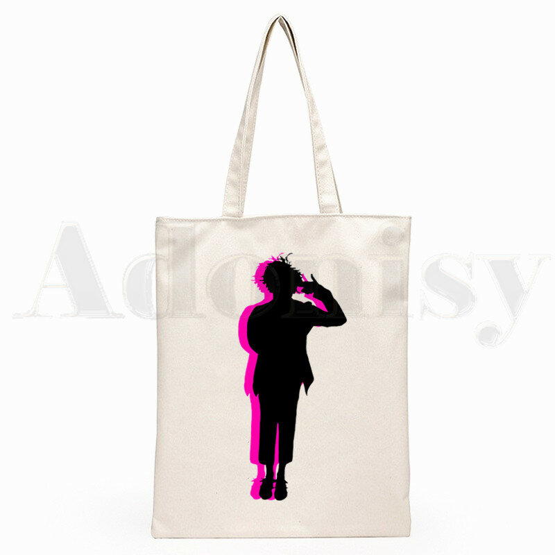 Yungblud dominic harrison gráfico impressão dos desenhos animados sacos de compras meninas moda casual pacakge saco de mão