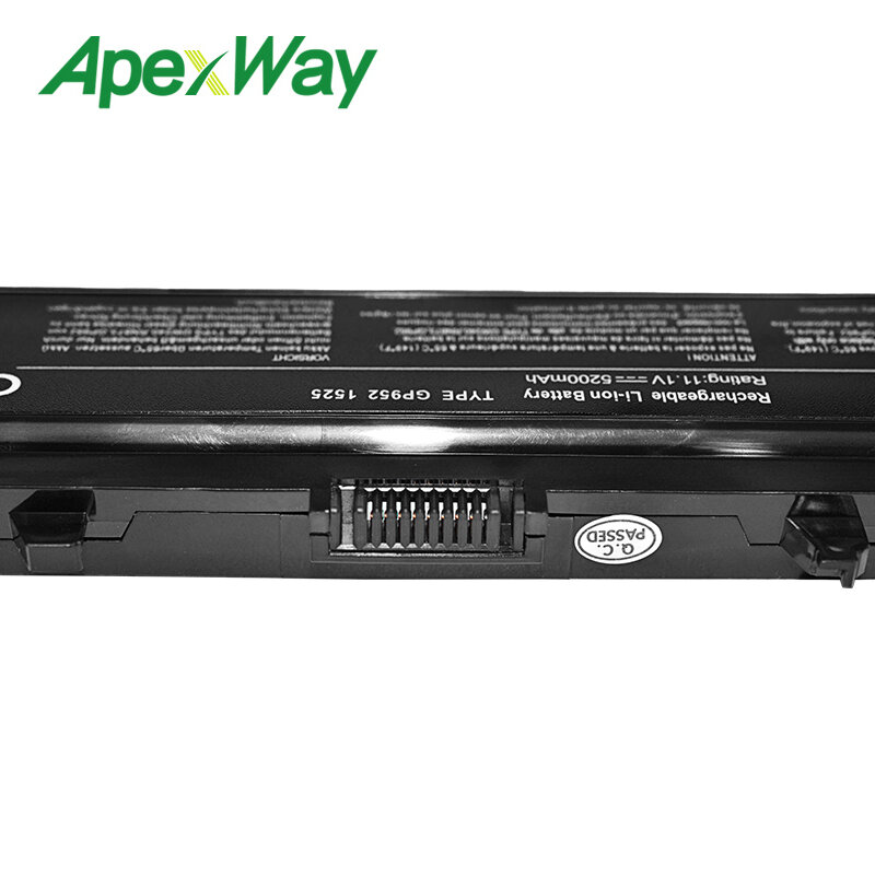 Apexway bateria do laptopa GW240 297 M911G RN873 RU586 XR693 do Dell Inspiron 1525 1526 1545 1546 X284g do Dell Vostro 500