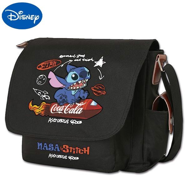 Original DisneyทารกInterstellar Stitchอุปกรณ์ต่อพ่วงแฟชั่นนักเรียนกระเป๋าสะพายกระเป๋าMessengerกระเป๋าผู้ชายและผู้ห...