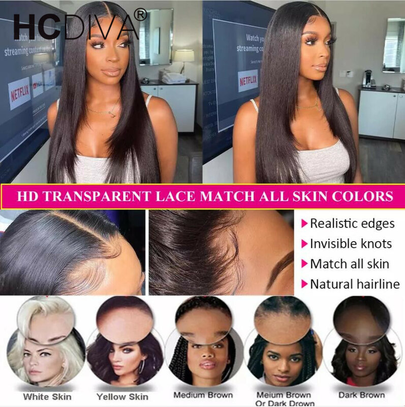34inch Bone Straight Lace Front Wig 13x4 Lace Front Wig Cheap Brazilian Wigs Remy Human Hair Pre Plucked For Black Women on Sale