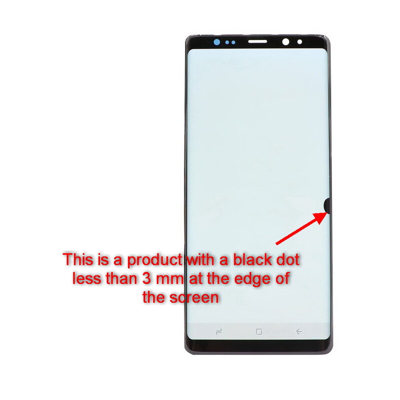 100% Asli AMOLED Note 8 LCD untuk SAMSUNG Galaxy Note 8 Display N950 N950F N950U Layar Sentuh Digitizer Pengganti dengan Dots