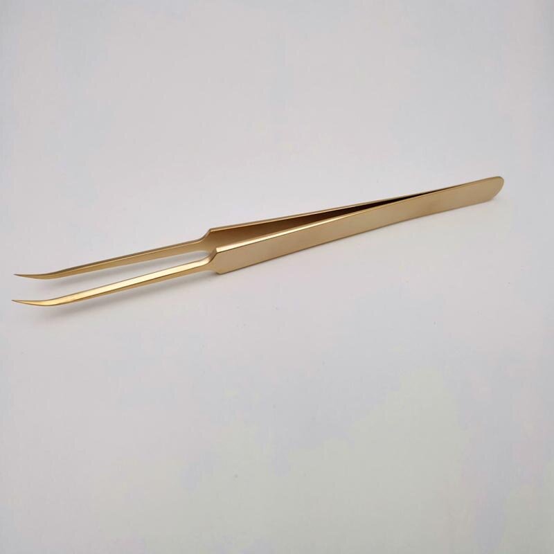 1 pçs pinças de extensão de cílios curvado profissional alta precisão aço inoxidável lash pinças beleza maquiagem ferramentas