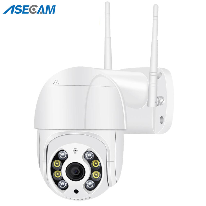 5MP Mini PTZ Wifi Camera H.265 Auto Tracking Onvif Wireless IP Camera 4x Digital Zoom AI Human Detection Video Surveillance