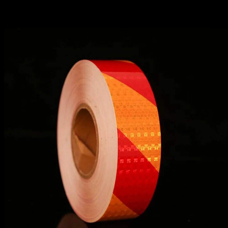 Reflective Tape Waterproof High Visibility Industrial Marking Tape Heavy Duty Hazard Caution Safety Warning Sign For Truck Auto