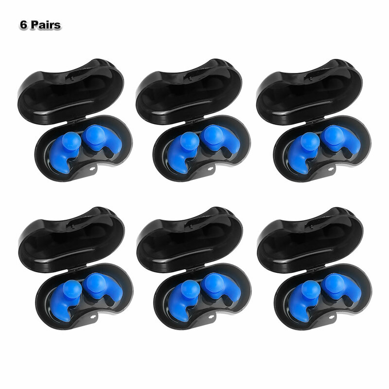 Summer swimming earplugs spiral silicone earplugs professional anti-noise waterproof earplugs suitable for adults and children