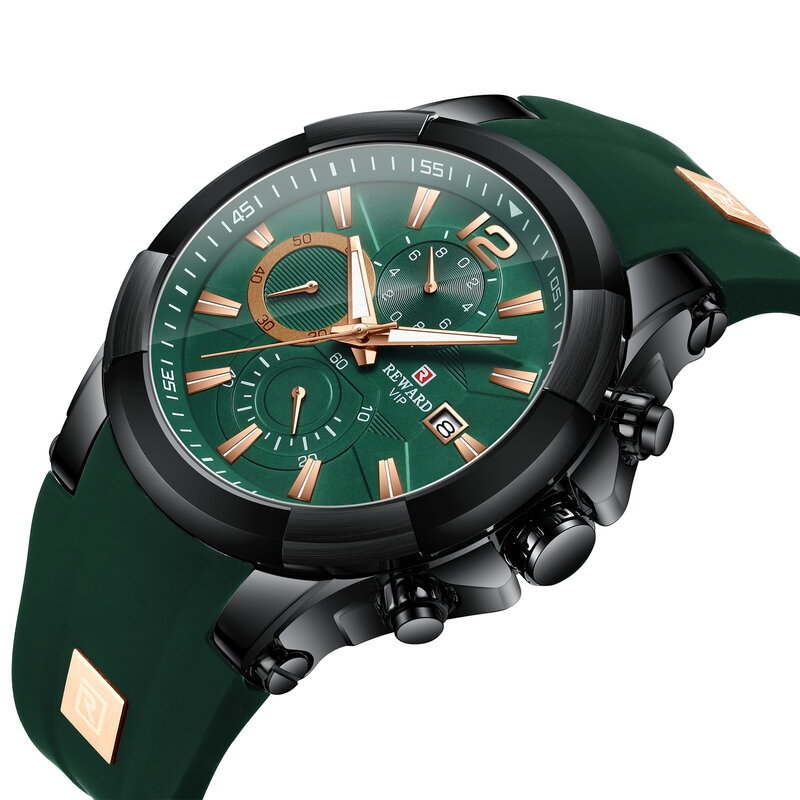 Relógio esportivo masculino de luxo, relógio de quartzo militar, analógico com data em aço luminoso rd83006m