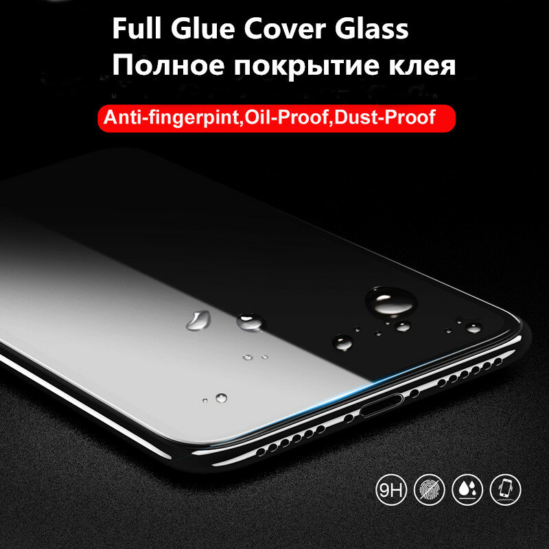Protecteur d'écran, 2 pièces, couverture complète en verre trempé 9D pour Huawei Nova 7 i nova7i