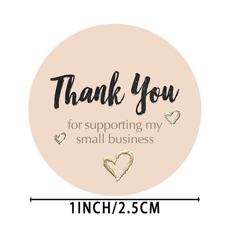 500pcs Thank You Stickers For Supporting My Small Business Seal Labels For Handmade Baking Package Gift Decor Business Stickers