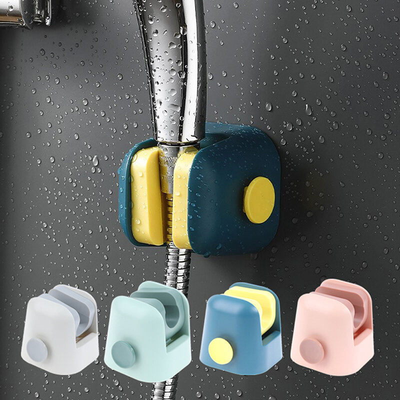 Soporte de ducha sin perforación, base de cabezal de ducha ajustable para el hogar, soporte de almacenamiento fijo, 1 ud.