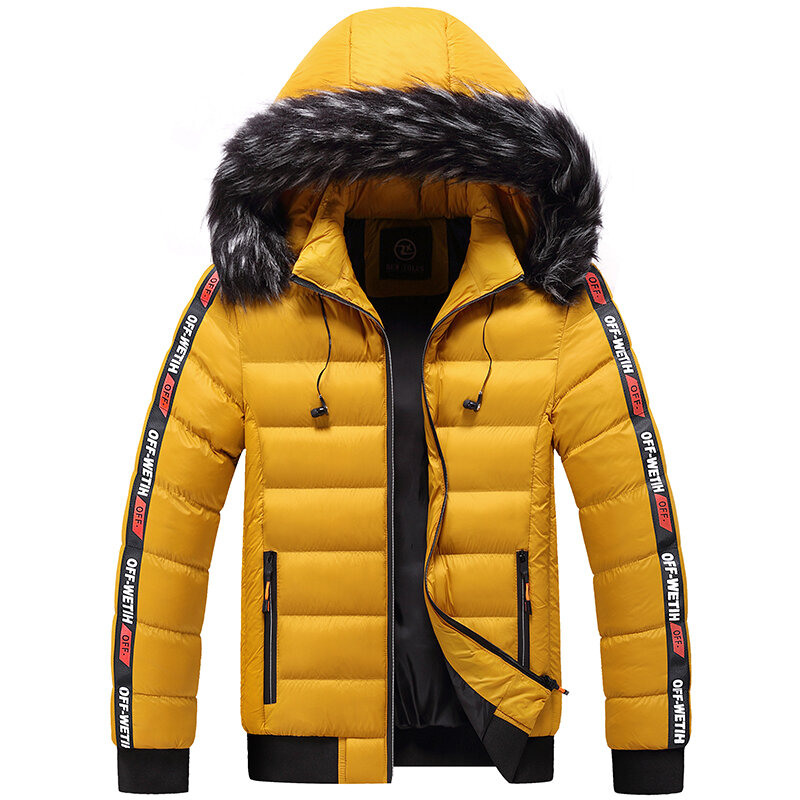 Manteaux coupe-vent épais et Slim pour homme, veste Parka chaude de marque, nouvelle collection automne-hiver 2021