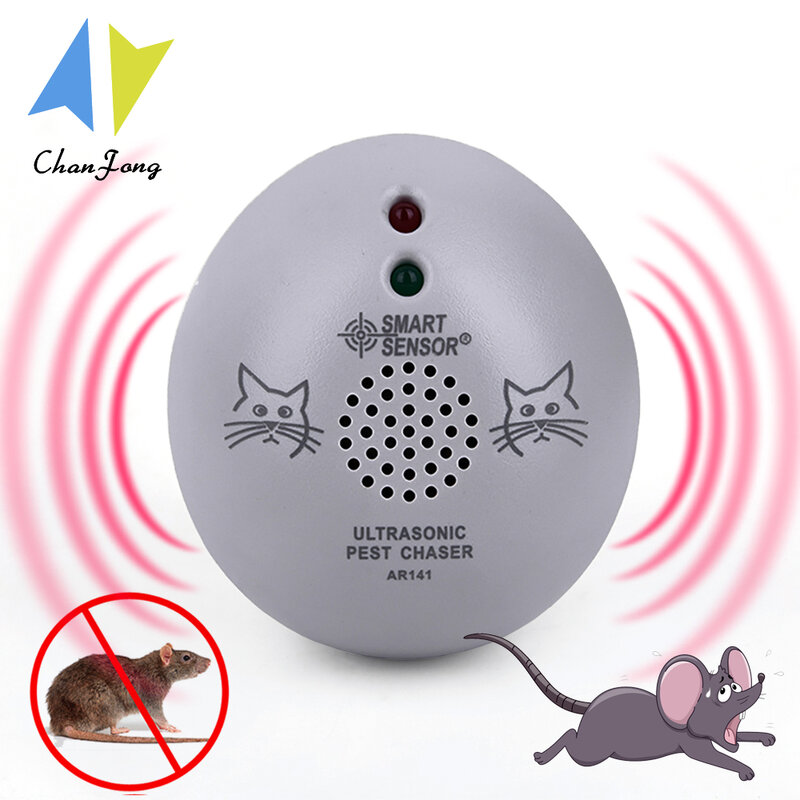 ChanFong Ultrasonic Electronic Pest Control Rodent Rat Mouse Repeller Mice Mouse Repellent Anti Mouse Repeller Rodent EU Plug