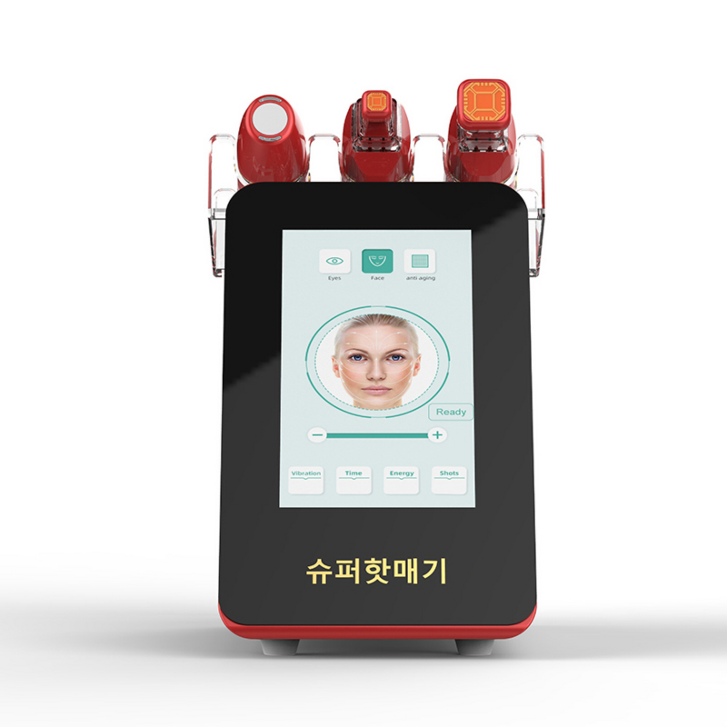 Máquina térmica HIFU 2 en 1, masajeador multifuncional para estiramiento facial, estiramiento de la piel, RF Ion