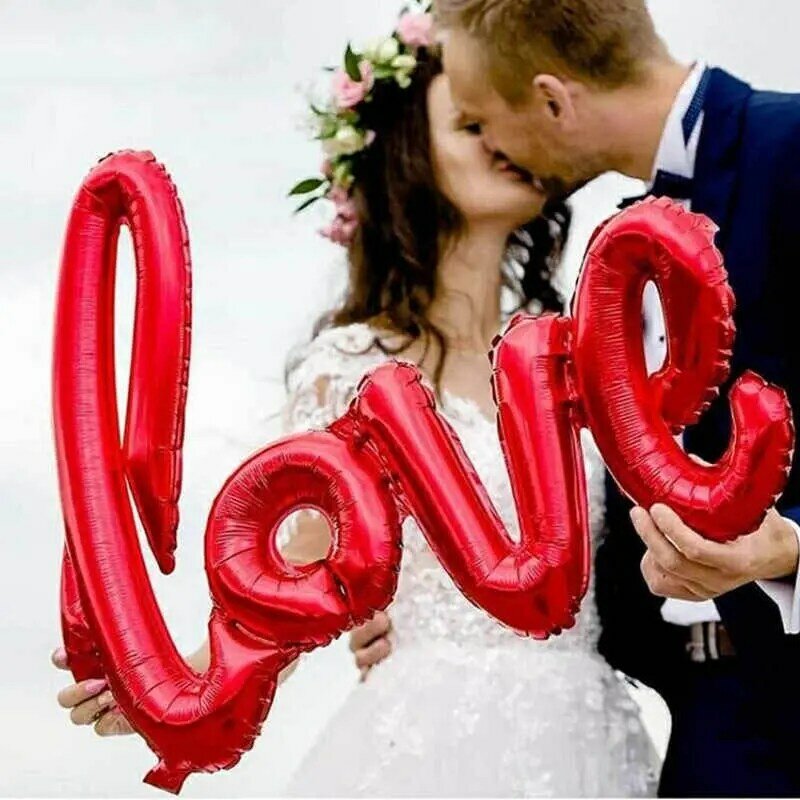 Ballons gonflables avec crochet en forme de cœur,éléments de décoration pour mariage, Saint Valentin, ou autres événements, fête de l'amour, 1 ensemble de 40 pouces