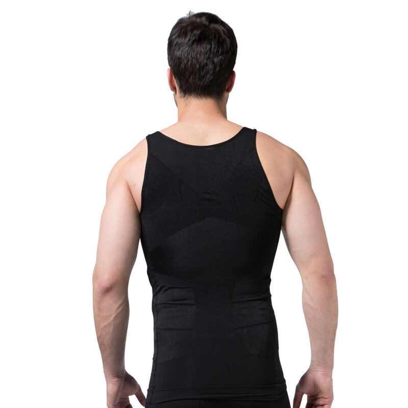 2021ผู้ชาย Slimming Body Shaper Tummy Shaper เสื้อกั๊ก Slimming ชุดชั้นในรัดตัวเอว Cincher ผู้ชาย Bodysuit