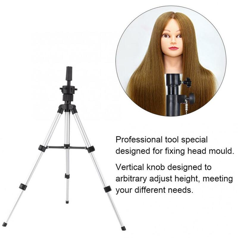 Wig Head Mould Holder Stand Bracket Hairdressing Training Tool Tripod Hairdressing Training Tool