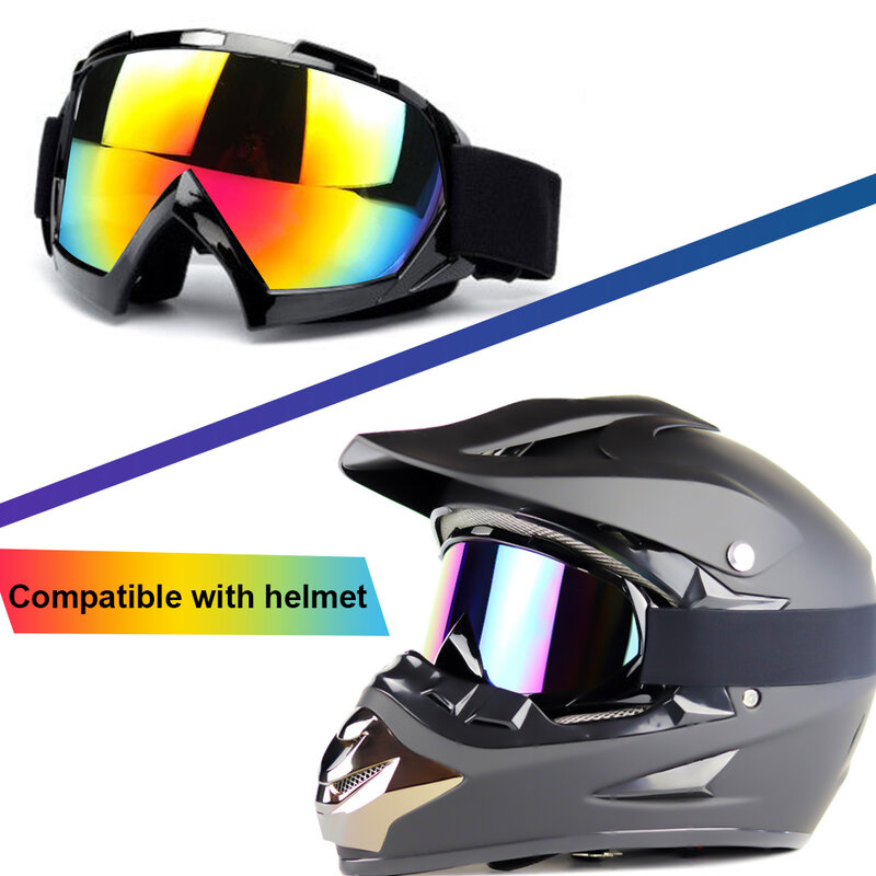 Eliteson occhiali protettivi per moto ATV UTV occhiali maschere per moto casco sci equitazione sport Gafas Off Road occhiali per biciclette