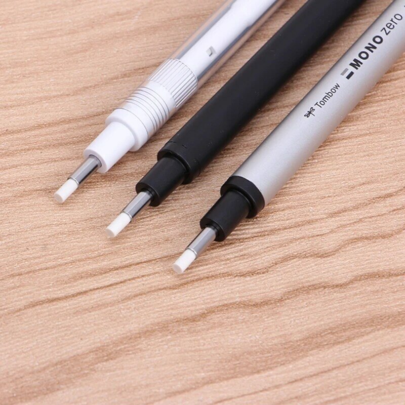 Round Tip Eraser Refill Pack Ultrafine Pencil Rubber Perfect Revise Details 