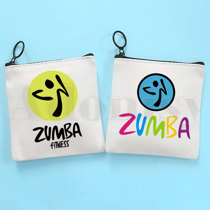 Love Zumba-monedero de moda con gráfico Harajuk, monedero pequeño para guardar tarjetas, monedero con cremallera, bolso de mano para llaves