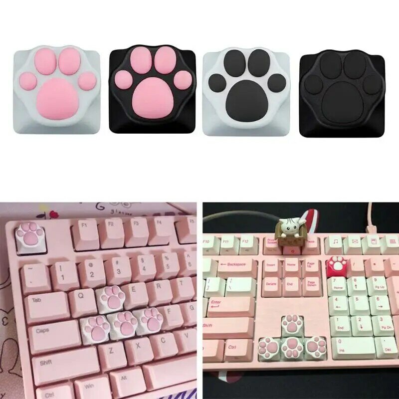 Kepribadian Disesuaikan ABS Kitty Paw Artisan Cakar Kucing Pad Keyboard tombol untuk Cherry MX indah lucu Kreatif Kucing cakar Kunci cap
