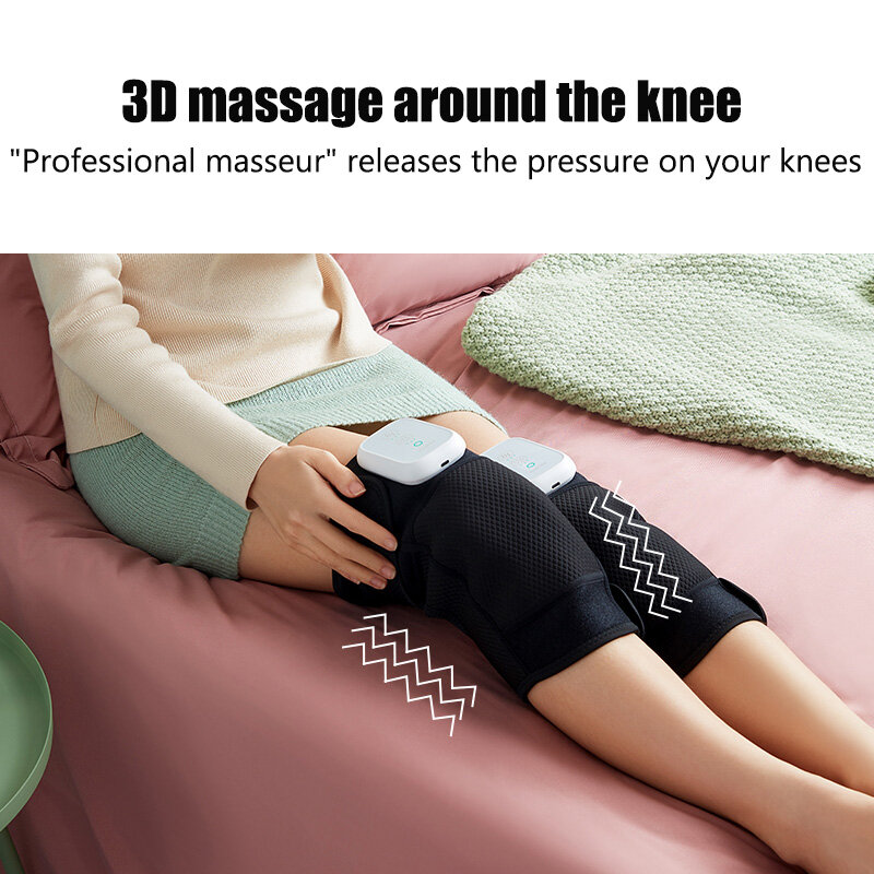 Joelho massageador atualização de aquecimento vibração sem fio elétrico ombro massagem perna portátil aliviar relaxar massageador chargable