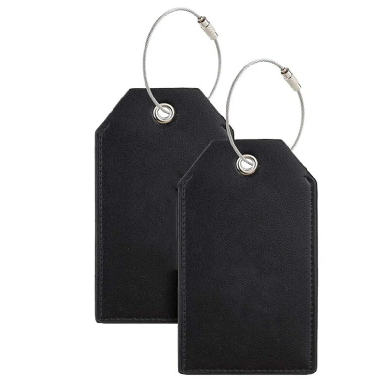 High Quality Pu Leather Suitcase Luggage Tag Label Bag Handbag Id Address Holder Travel Accessories Baggage Boarding Pass