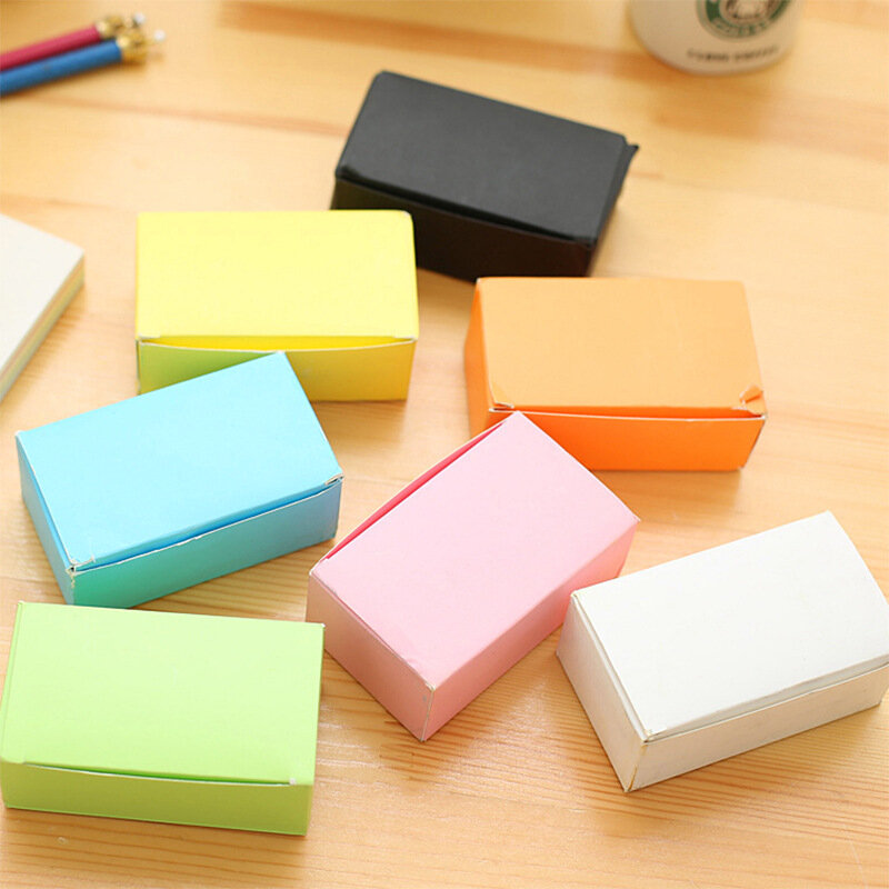 Around 90 Pcs/lot Color Paper Memo Pad Note Pads Card Message Card Cute DIY Graffiti Rounded Small Card Office School Supplies