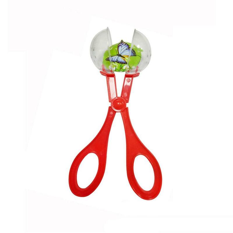 Bug łapacz owadów nożyczki szczypce pincety Scooper Clamp urządzenia do oczyszczania zabawek dla dzieci na biologiczną aktywność w plenerze zabawki do gier