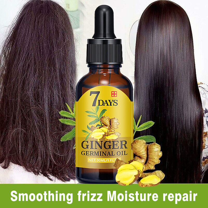พืช Hair Growth ผลิตภัณฑ์สำหรับชายหญิง7-Day Fast Germinal น้ำมันรักษาผมร่วง Promote Hair Regrowth Serum essence Oil 30Ml