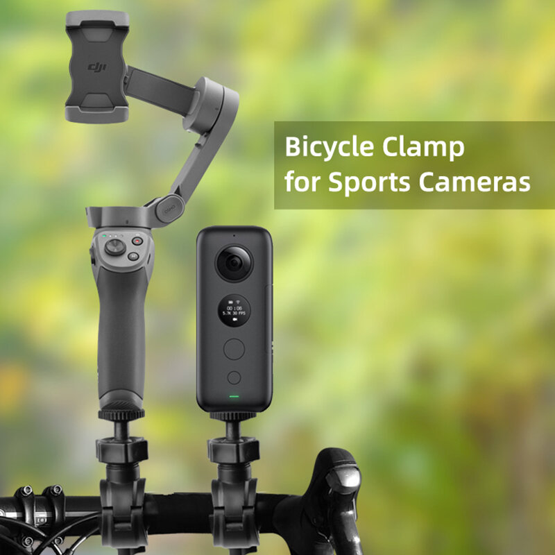 Suporte de câmera para bicicleta, portátil, compatível com insta360 one x/evo, insta 360, câmera de vídeo one x, 360, câmera para viagens ao ar livre