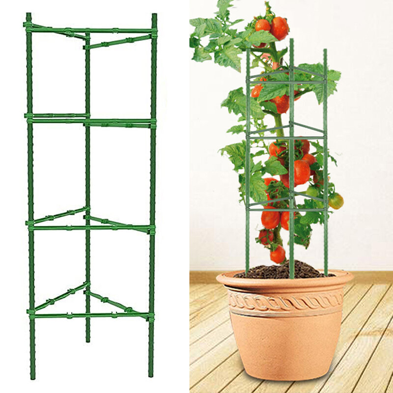 Soporte de marco de escalada para plantas de jardín, soporte de flores, arreglo, varilla de fijación, 27 piezas, nuevo