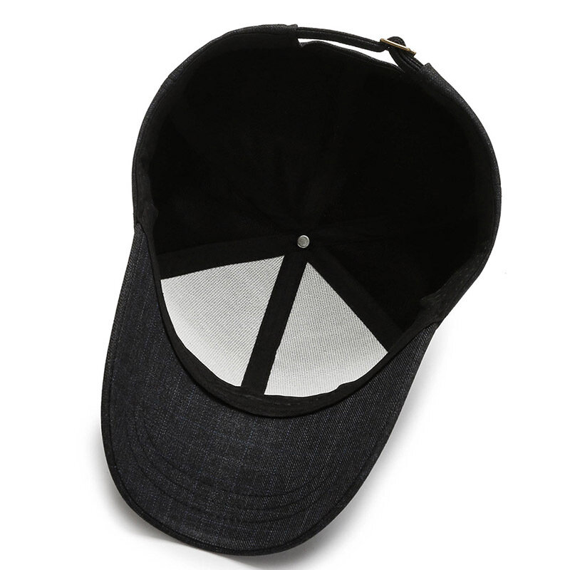 Baseballówka w stylu Casual czapka bawełniana czapka z dzianiny teksturowana czapka z daszkiem regulowana sportowa czapka przeciwsłoneczna czapka typu Snapback