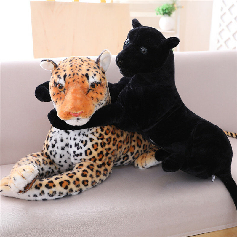 Coussin en peluche imitation tigre et panthère, 30/40/50cm, Animal en peluche, joli tigre doux, oreiller d'anniversaire, jouets de fête pour enfants