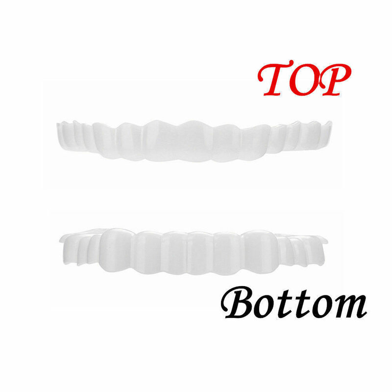 New Practical Design Tooth Instant Perfect Smile Comfort Fit Flex Teeth Fits Whitening Smile False Teeth Cover Men Women