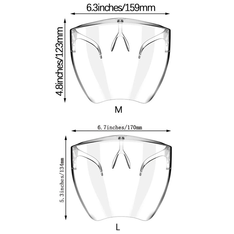 10 шт. защитная маска для лица прозрачные очки защитная маска козырек защита глаз очки Анти-туман защитная маска для лица дропшиппинг