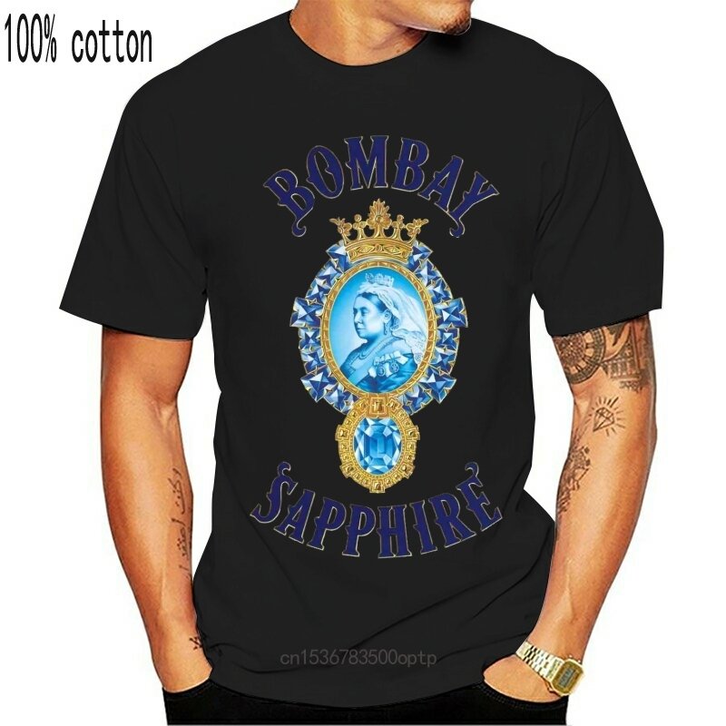 Neue Bombay Sapphire Gin Drings Logo T-Shirt Männer Shirt Grau Weiß S-Xxl Komfortable T Hemd