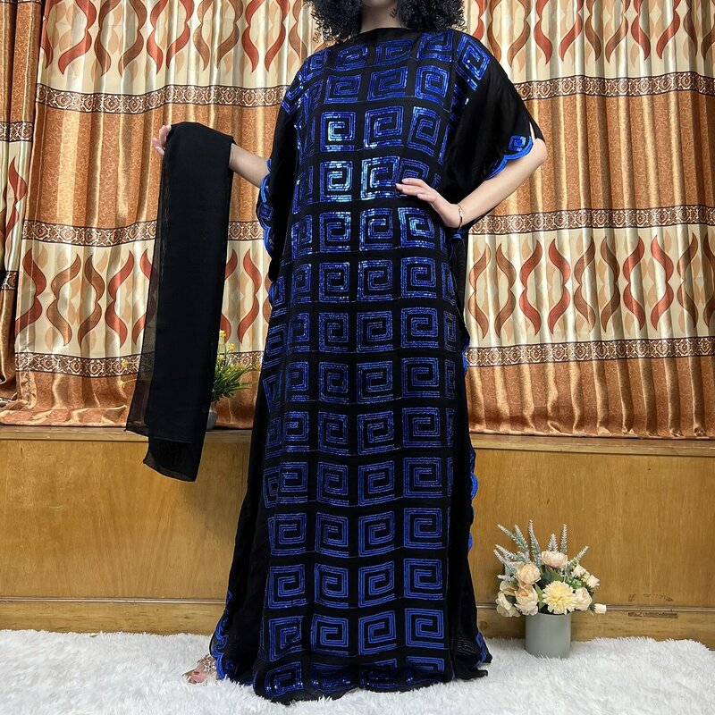 Abaya – robe Hijab pour femmes musulmanes, Caftan africain à paillettes roses, broderie Boubou, vêtements islamiques élégants, nouvelle collection 2022
