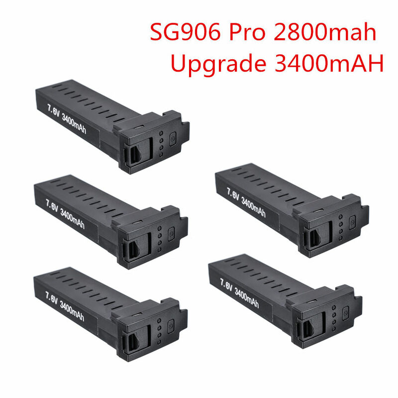 SG906プロgps rcドローンのためのオリジナルバッテリーバッテリー7.4v 2800mah 3400シティ500mahリポバッテリーアクセサリーSG906 gps 5グラムwifi pfvドローン
