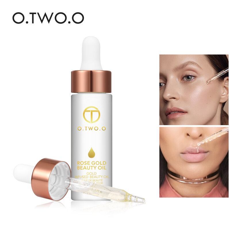 O.TWO.O Multi-Make-Up verwenden Ätherisches Öl Make-Up Basis Schönheit Öl Gesicht Primer Mix Mit Foundation Feuchtigkeitsspendende Lippen Beleben getrocknete Make-Up