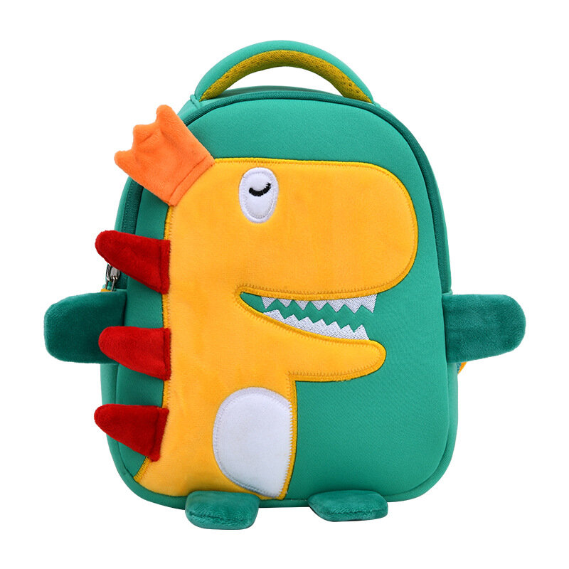 Водонепроницаемая школьная сумка для маленьких девочек и мальчиков, мультяшный водонепроницаемый рюкзак с 3D рисунком обезьяны и динозавра для детского сада