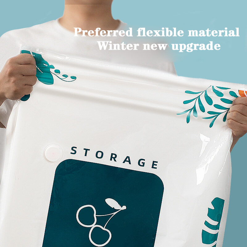 Novo 1 peça co2 à prova de umidade anti-molde engrossar saco de compressão a vácuo colchas roupas storagebag acessórios de viagem espaço saver