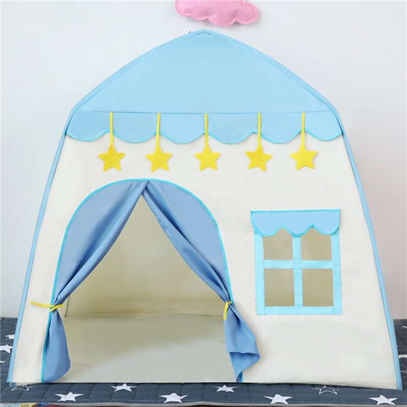 1.3m portátil tenda das crianças wigwam dobrável crianças tendas tipi bebê jogar casa grande meninas rosa princesa castelo criança decoração do quarto