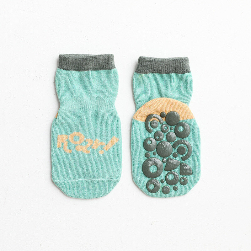 0-5 anni calzini elastici antiscivolo primavera e autunno nuovi calzini da pavimento per bambini calzini antiscivolo in cotone pettinato per bambini