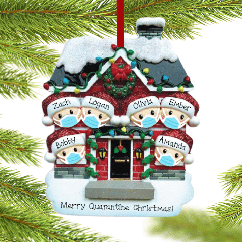 ホット分離クリスマスパーティーの装飾ギフトサンタクロース選手クリスマスツリー装飾シリーズにファミリーハウス