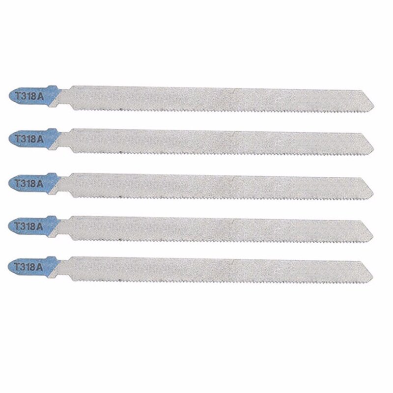 5pcs T318A HCS Curved Extra Long Jigsaw Blades 132mm Jig saw Blade for Metal Cutting