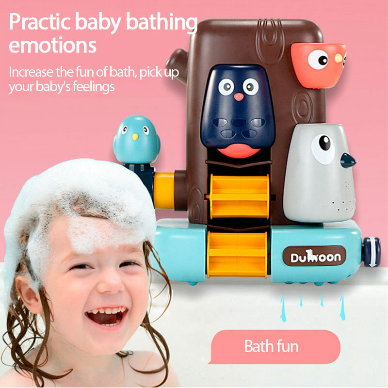 Juguetes de baño para niños, juego de ducha con PULVERIZADOR DE AGUA, juego de baño de aves, juguete de baño para niños