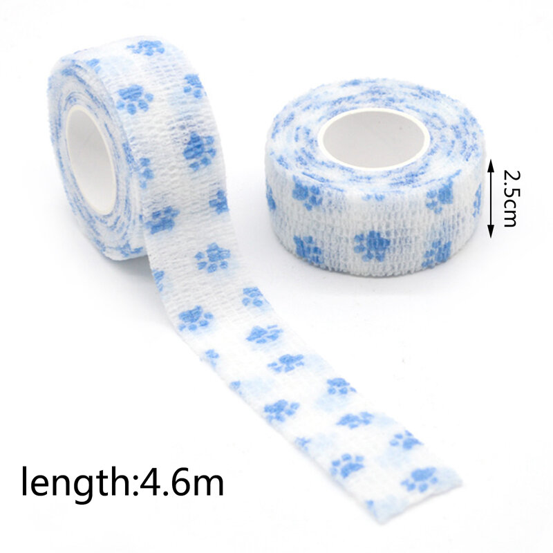 1Pc 2.5Cm X 4.6M Niet-geweven Elastische Zelfklevende Bandage Anti-Slijtage Tape Kleurrijke sport Wrap Tape Voor Vinger Gezamenlijke Knie Ehbo