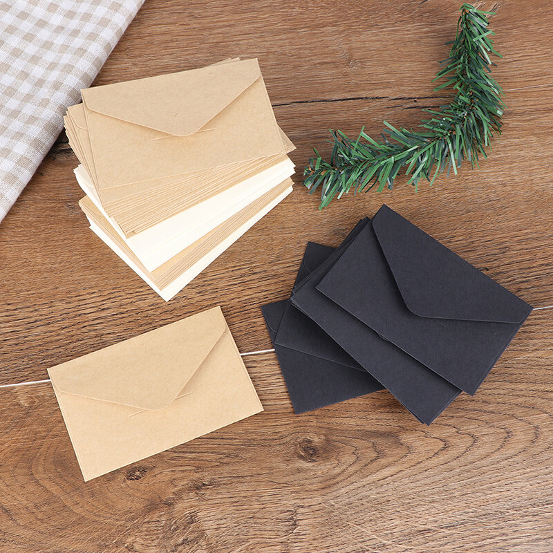 Enveloppes artisanales en papier style européen vintage, pour bureau et école, 20 pièces/ensemble