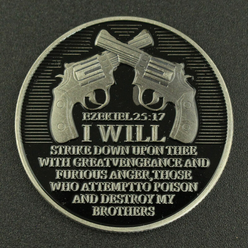 미국 카운터 테러범력 기념품 은도금 동전 해골 악마의 처벌 기념 동전 도전 동전