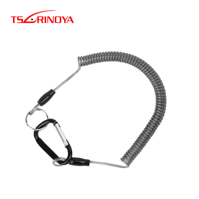 TSURINOYA-cable de acero para pesca, cuerda de Tetention, herramienta de pesca, Cuerdas elásticas, bobina de resorte, 2 uds.