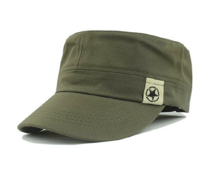 Sombrero militar de techo plano, banda ajustable para el sudor, gorra de campo de béisbol, protector solar al aire libre, gorra con visera verde militar